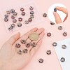 40Pcs 10 Colors Alloy Rhinestone European Beads MPDL-CA0001-03-3