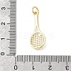 Brass with ABS Plastic Imitation Pearl Pendants KK-P343-07G-3