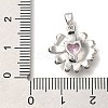 Rack Plating Brass Micro Pave Cubic Zirconia Pendants KK-I720-50P-3