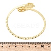 Brass Micro Pave Clear Cubic Zirconia Cuff Bangles for Women BJEW-F526-09G-5