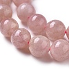 Natural Strawberry Quartz Beads Strands G-F661-02-8mm-3