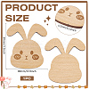 Wooden Rabbit Knitting Tools WOOD-WH0050-029-2