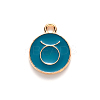 Alloy Enamel Pendants X-ENAM-S124-01B-05C-2