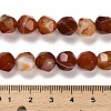 Dyed Natural Banded Agate Beads Strands G-G203-08C-5