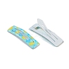 10Pcs 5 Colors Tartan Pattern Epoxy Resin Snap Hair Clip PHAR-P009-01B-4