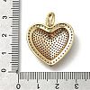 Brass Micro Pave Cubic Zirconia Pendants KK-C090-44G-3