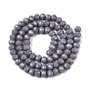 Opaque Solid Color Imitation Jade Glass Beads Strands EGLA-A044-P6mm-D10-3