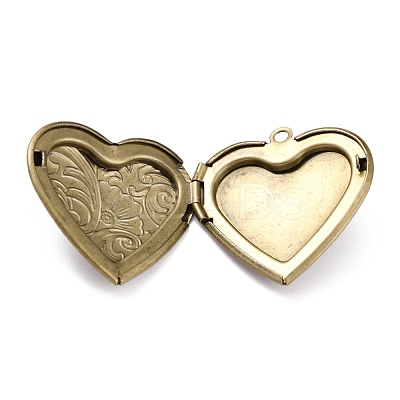 304 Stainless Steel Locket Pendants STAS-O147-02B-1