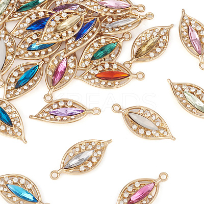 24Pcs 12 Colors KC Gold Plated Alloy Pendants FIND-TA0003-71-1