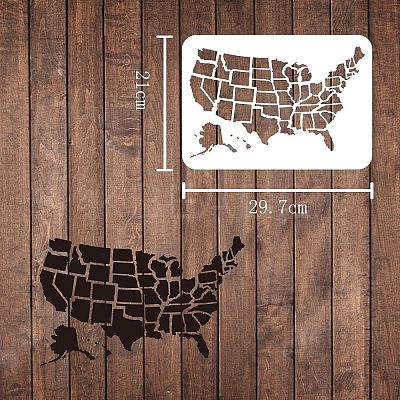 Large Plastic Reusable Drawing Painting Stencils Templates DIY-WH0202-043-1