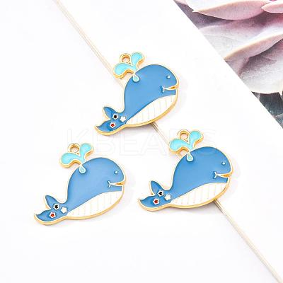 Eco-Friendly Alloy Enamel Pendants X-ENAM-Q437-014-NR-1