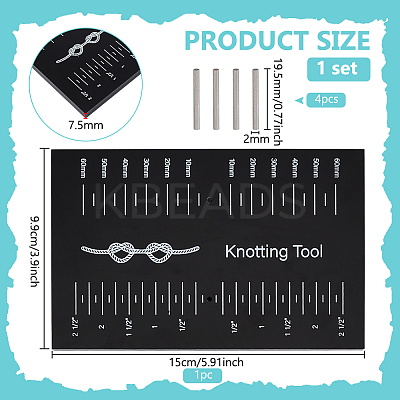 Rectangle Acrylic Bead Spacing Tool DIY-BC0014-75-1