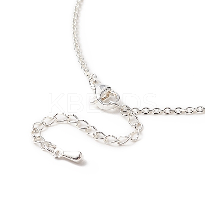 Glass Seed Beaded Cross Tassel Pendant Necklaces NJEW-MZ00011-02-1