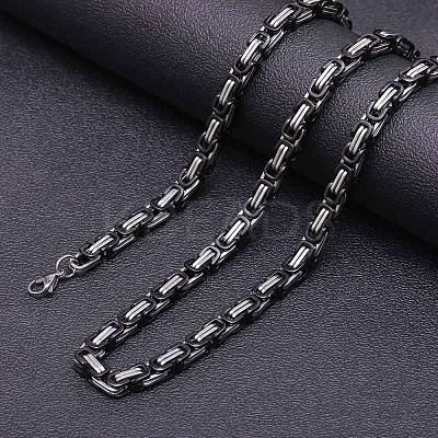 Stainless Steel Byzantine Chains Necklaces for Men FS-WG56795-54-1