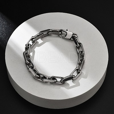 304 Stainless Steel Cable Chains Bracelets for Men BJEW-U017-01P-1