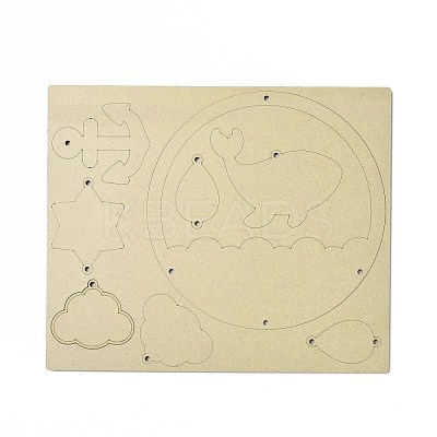 DIY Whale Wind Chime Making Kits DIY-A029-05-1