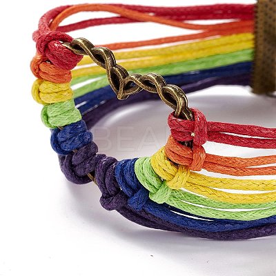 Rainbow Pride Bracelet LS-BJEW-F424-02-1