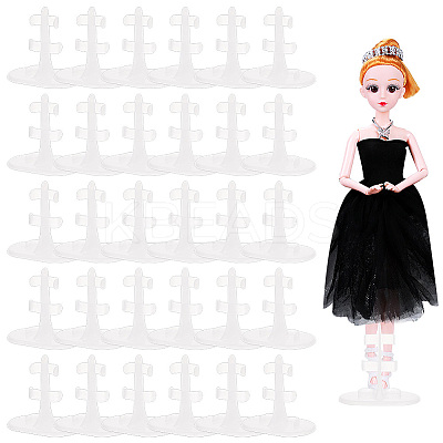 Plastic Doll Stands ODIS-WH0038-98B-1