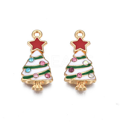Rack Plating Alloy Enamel Pendants LS-X-ENAM-N055-148B-1
