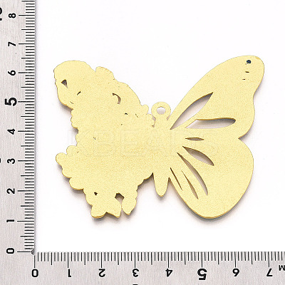 Rack Plating Alloy Enamel Big Pendants ENAM-N056-397B-G-1