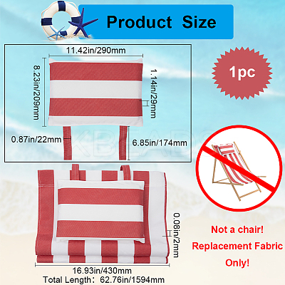 Stripe Pattern Chair Oxford Cloth AJEW-WH0248-453A-1
