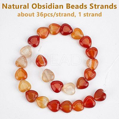 1 Strand Natural Red Agate Beads Strands G-OC0005-77-1