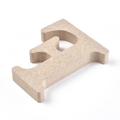 Letter Unfinished Wood Slices DIY-WH0162-62F-1
