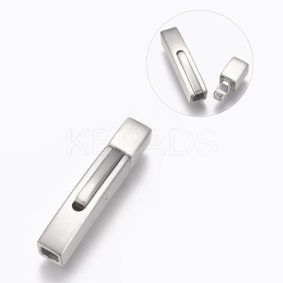304 Stainless Steel Bayonet Clasps STAS-O114-046MP-A-1