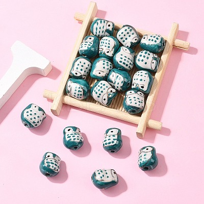 Handmade Porcelain Beads X-PORC-S447-06-1
