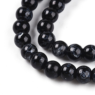 Baking Paint Glass Beads Strands DGLA-N003-4mm-A10-1