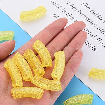Transparent Crackle Acrylic Beads LS-CACR-S009-001B-N85-1