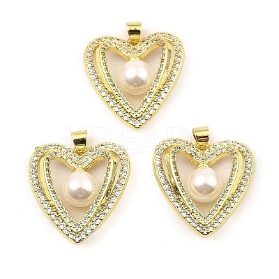 Rack Plating Real 18K Gold Plated Brass Pendants KK-B077-11G-1