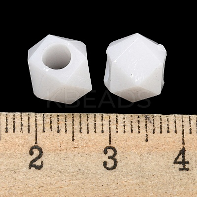 Opaque Acrylic European Beads SACR-L007-029B-1