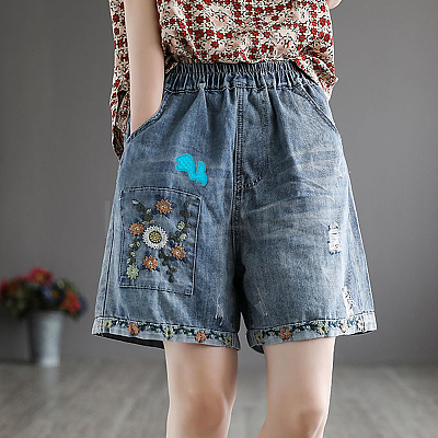 8Pcs 4 Style Embroidered Cloth Patches PATC-FG0001-22-1