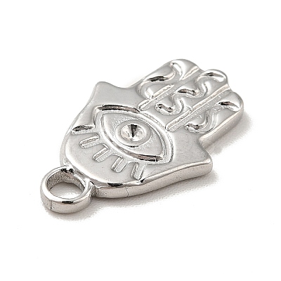 Tarnish Resistant 304 Stainless Steel Pendants Rhinestone Settings LS-STAS-E176-14P-1