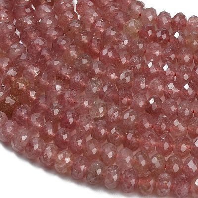 Natural Strawberry Quartz Beads Strands G-C280-A18-02-1