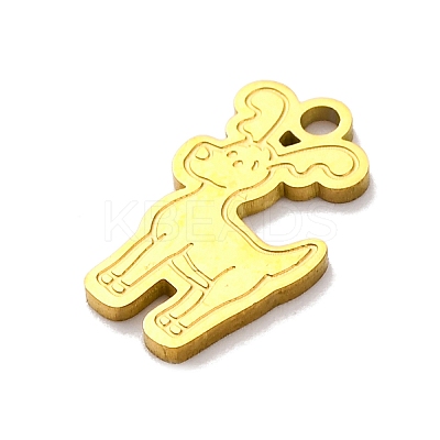 Christmas Theme 201 Stainless Steel Charms STAS-Q015-13G-05-1