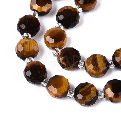 Natural Tiger Eye Beads Strands G-B153-A17-1