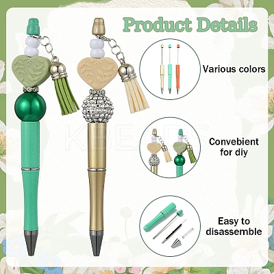 DIY Plastic Beadable Pens Making Kits DIY-YW0010-85-1