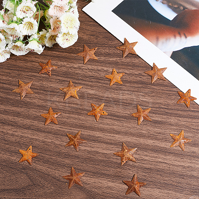 90Pcs 3 Styles Star Rust Iron Big Pendants IFIN-GF0001-13A-1