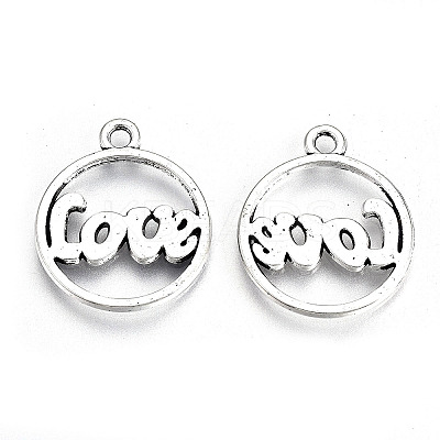 Tibetan Style Alloy Pendants LS-TIBE-S323-025AS-RS-1
