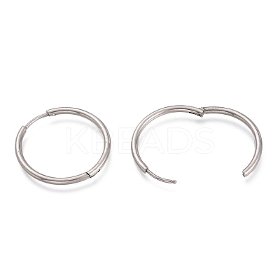 Tarnish Resistant 201 Stainless Steel Huggie Hoop Earrings EJEW-O095-02D-1