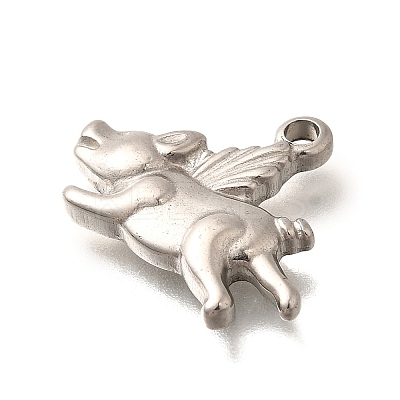 304 Stainless Steel Pendants STAS-P381-06P-1