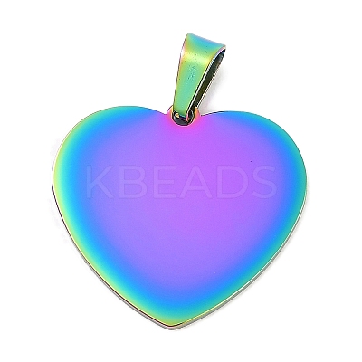 Ion Plating(IP) 304 Stainless Steel Stamping Blank Tag Pendants STAS-I311-04A-RC-1