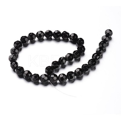 Faceted(32 Facets) Round Glass Bead Strands GLAA-M031-02-6mm-1