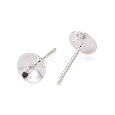 925 Sterling Silver Stud Earring Findings STER-K167-027D-S-1