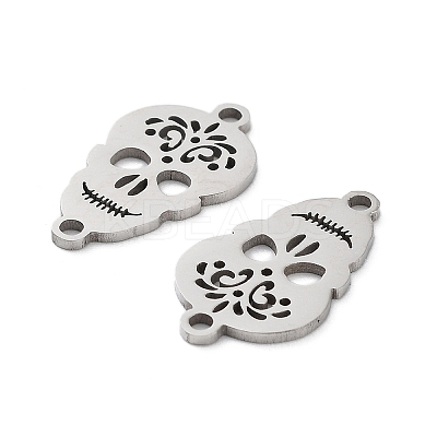 Non-Tarnish 201 Stainless Steel Connector Charms STAS-A090-15P-1