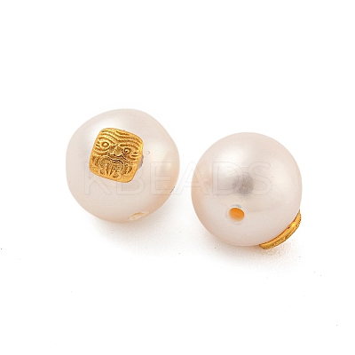 Round Natural Freshwater Pearl Beads PEAR-K009-13G-1