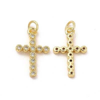 Brass Micro Pave Cubic Zirconia Pendants LS-KK-E068-VB256-1