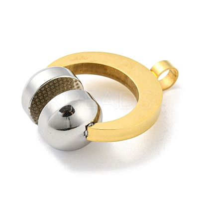 Ion Plating(IP) 304 Stainless Steel Pendants STAS-M329-04G-1